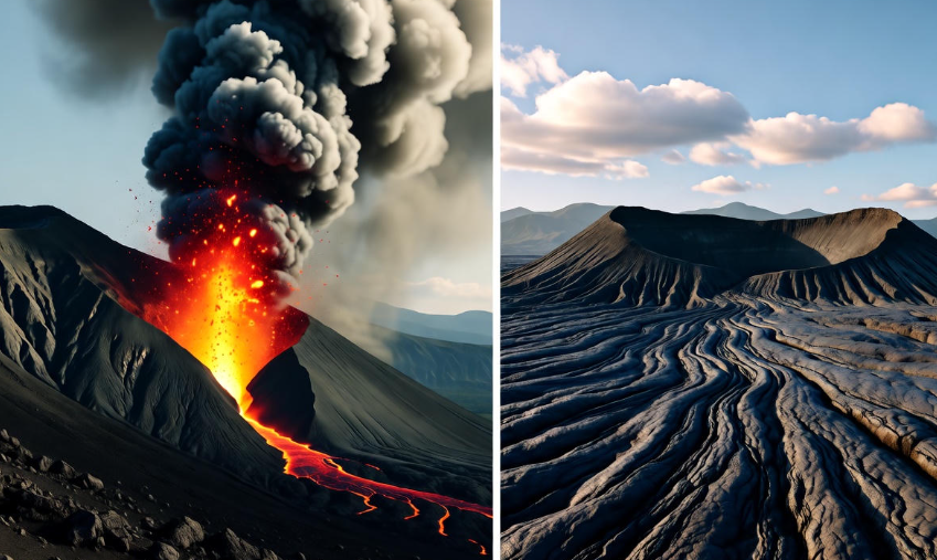 How Volcanoes Create New Land Over Time 